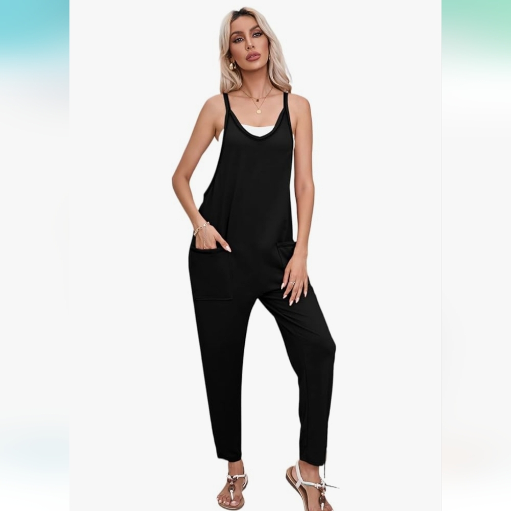 POL Black Jumpsuit,  Size M